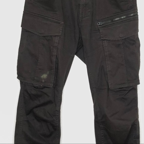 G-Star Raw Rovic Zip 3D Straight Tapered Grey Cargo Men’s Pants size 32 X 32 - Picture 7 of 16